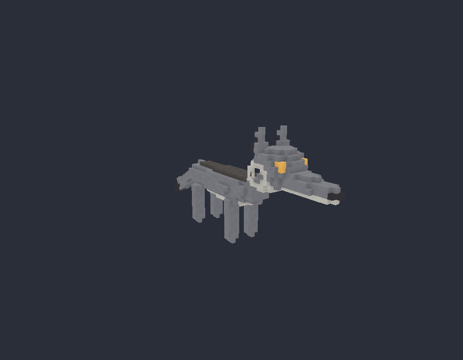 The wolf, with its own face now