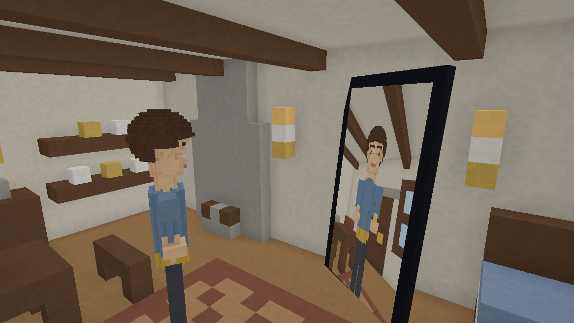 The mirror room, now the same house as home