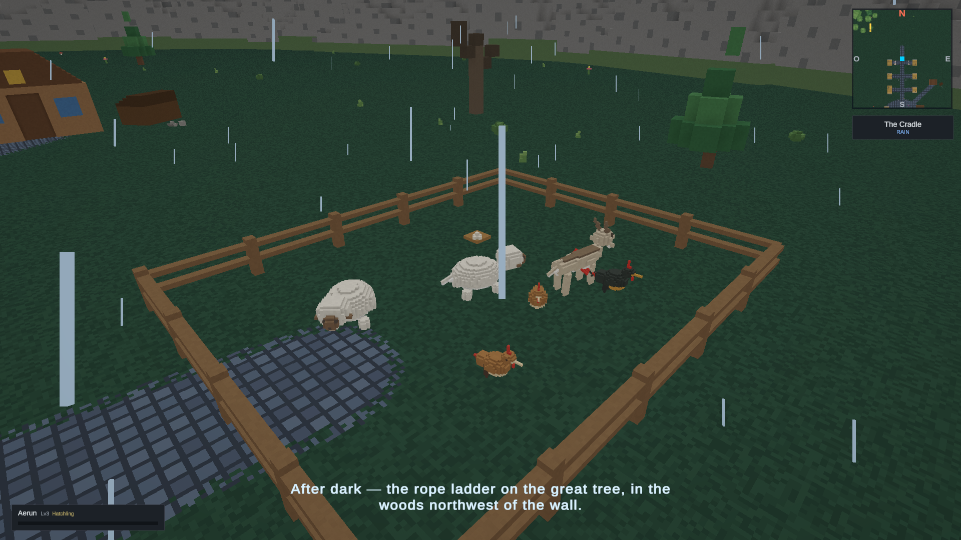 Six animals, alive in the pen